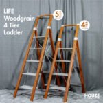 HOUZE - LIFE Woodgrain 4 | 5 Tier Ladder