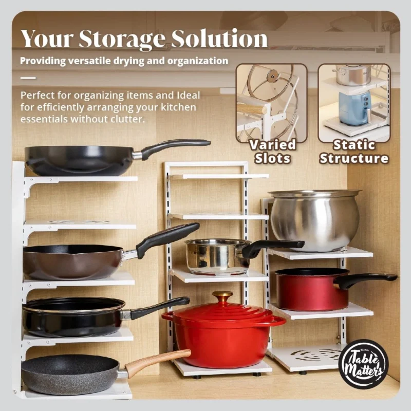 Vertex Pot and Pan Cabinet Organiser Rack Collection